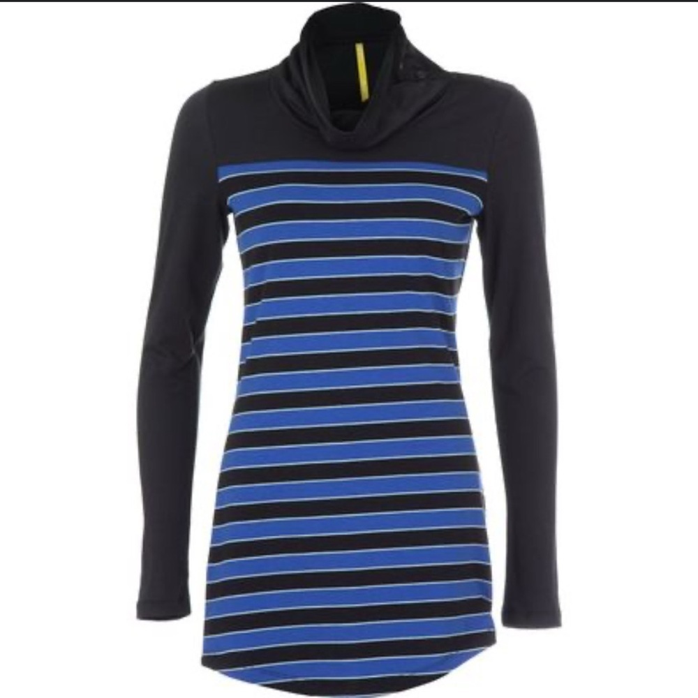 EUC Lole Black Blue tunic top Small